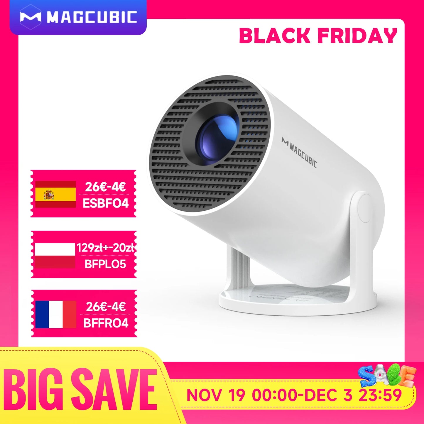 MagKubic — Mini Projecteur Portable pour Cinéma à la Maison