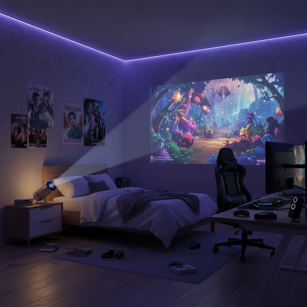 MagKubic — Mini Projecteur Portable pour Cinéma à la Maison